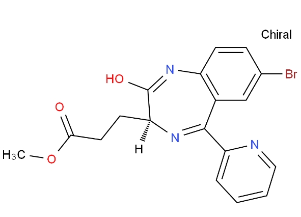 (S)-Methyl3-(7-bromo-2-oxo-5-(pyridin-2-yl)-2,3-dihydro-1H-benzo[e][1,4]diazepin-3-yl)propanoate